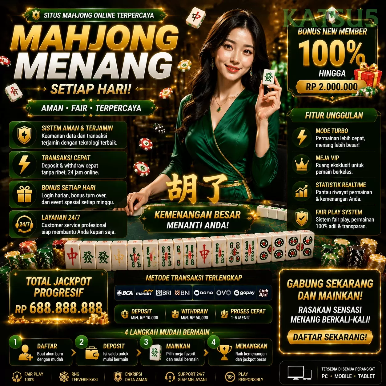 Main katsu5rpvip1y Menang Jackpot Besar